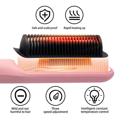 Ceramic Hair Straightening Brush