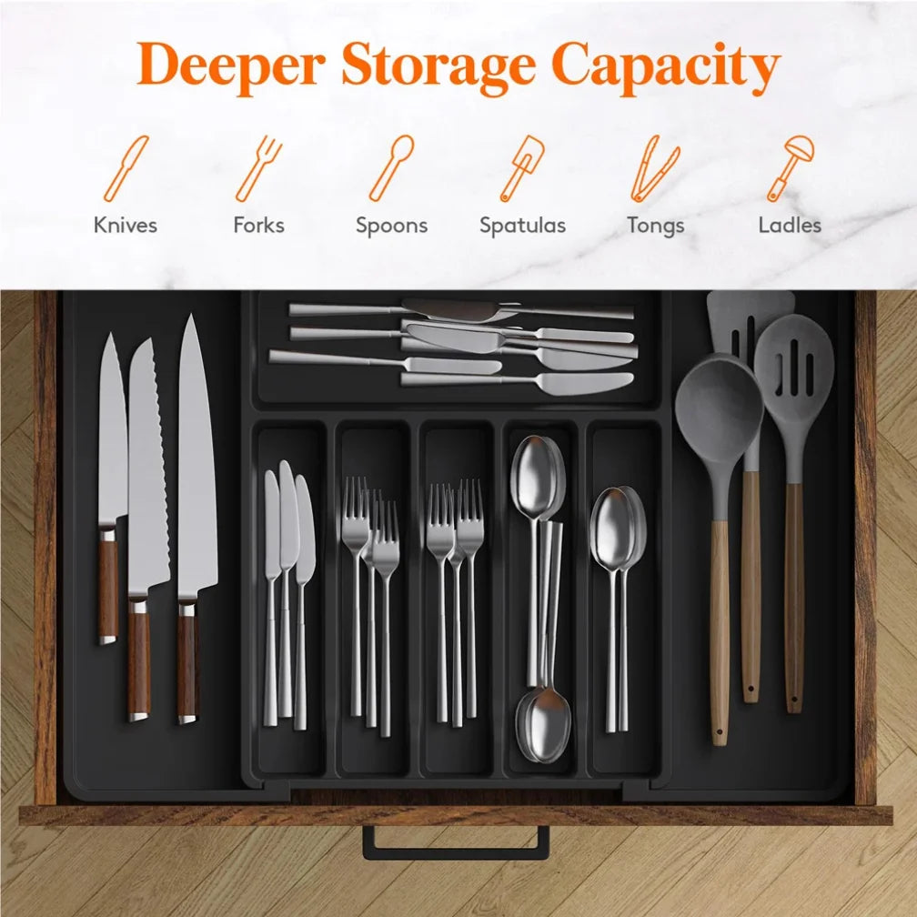 8-Grid Kitchen Drawer Organizer