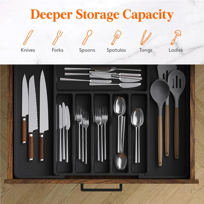 8-Grid Kitchen Drawer Organizer