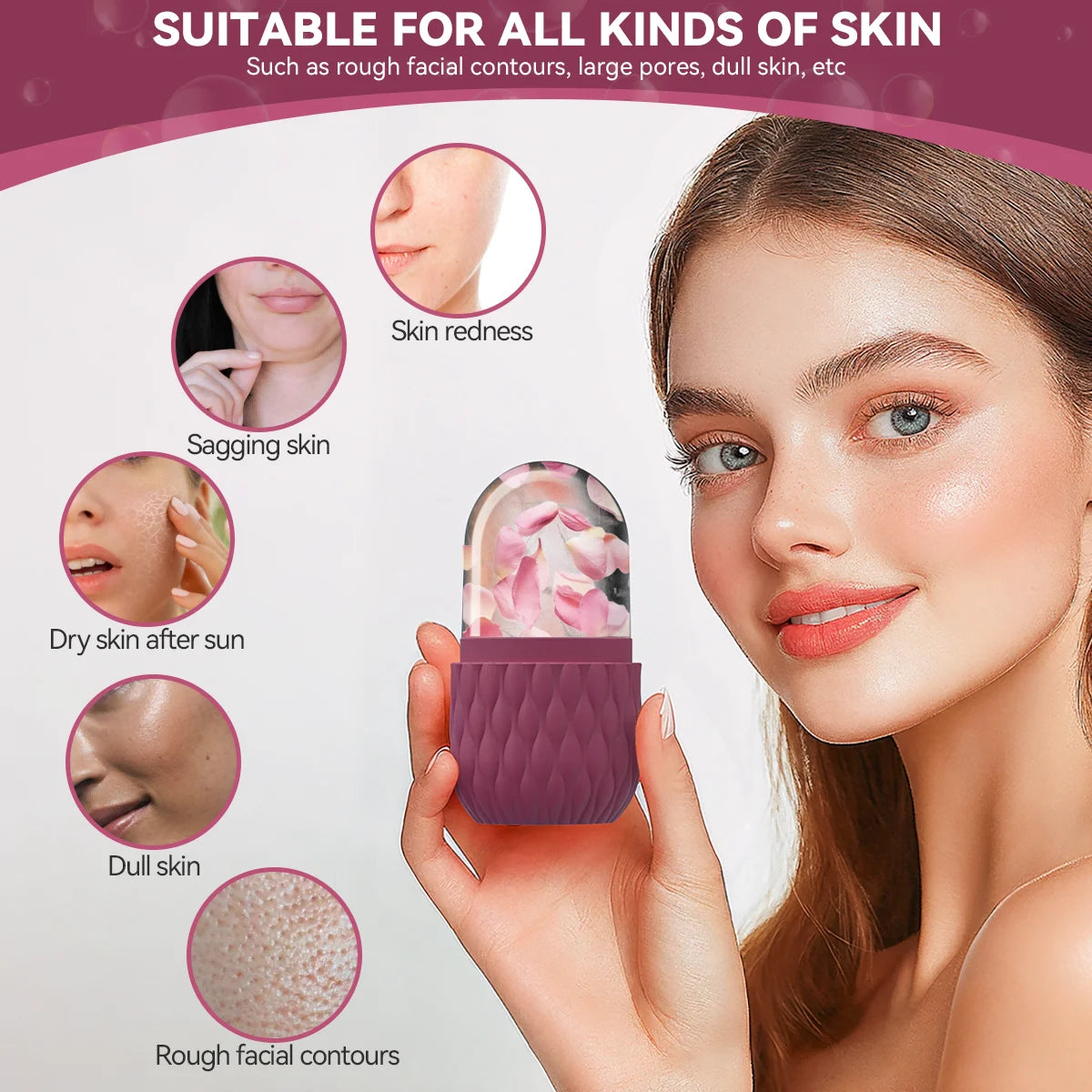 Silicone Facial Ice Roller