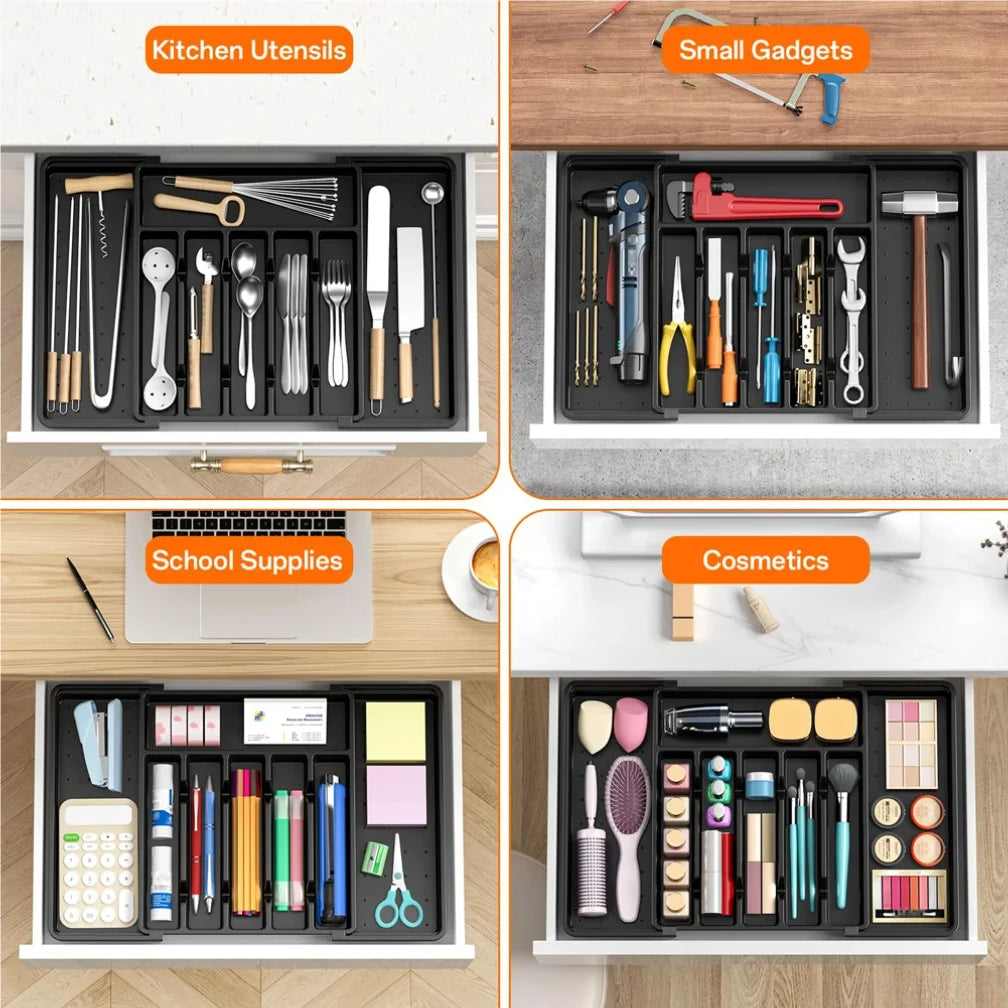 8-Grid Kitchen Drawer Organizer