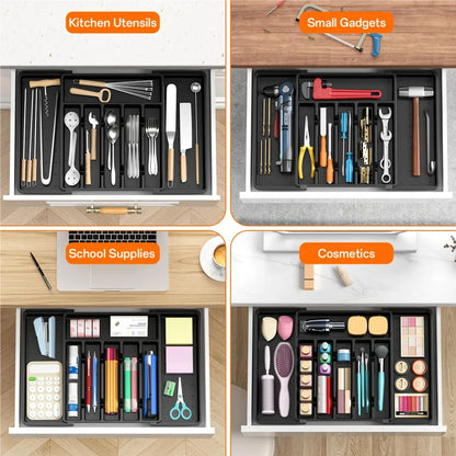 8-Grid Kitchen Drawer Organizer