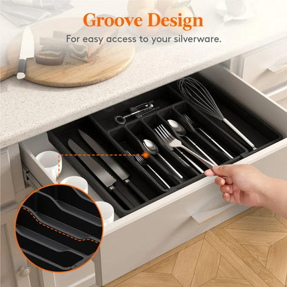 8-Grid Kitchen Drawer Organizer