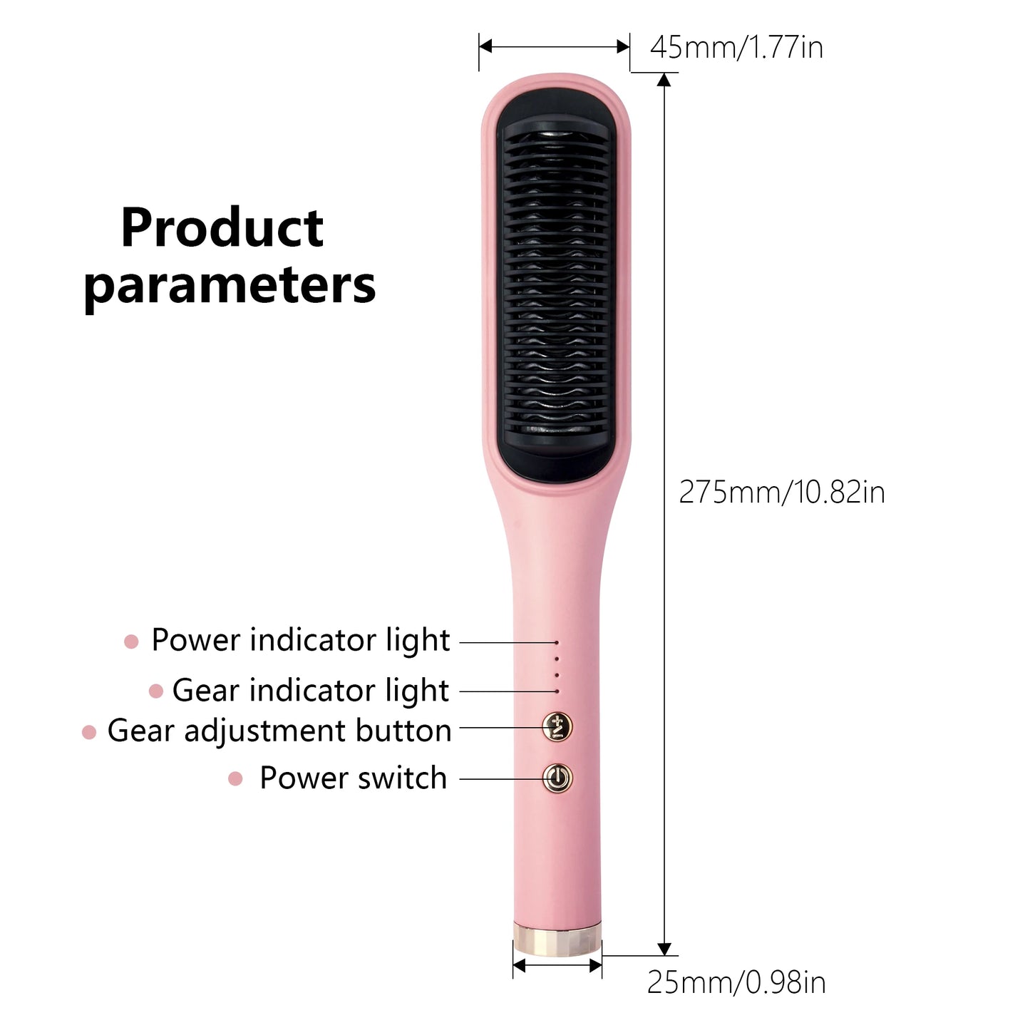 Ceramic Hair Straightening Brush